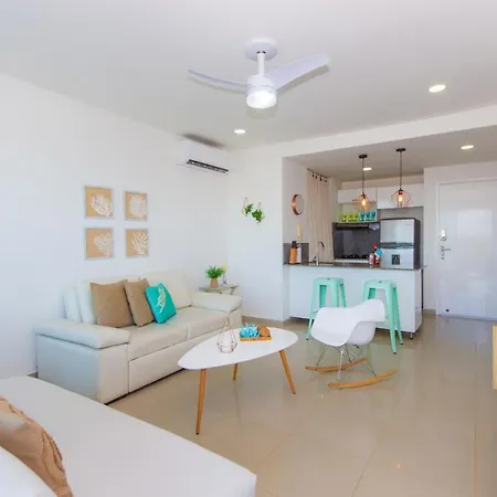 Apartamento Aqua, Espectacular Apto De Una Habitación En Morros Epic Cartagena